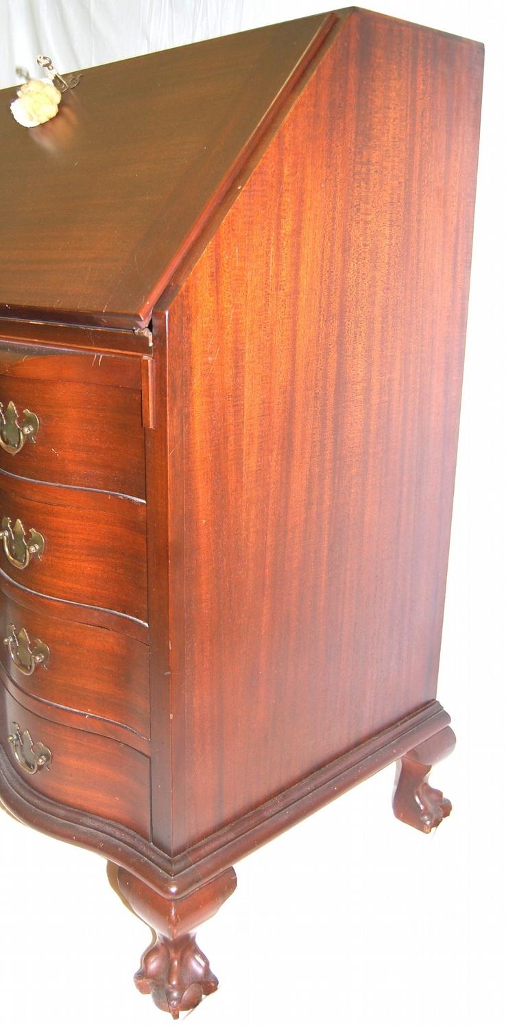 Antique "Maddox Colonial Reproductions" Secretary Desk, Mahogany w