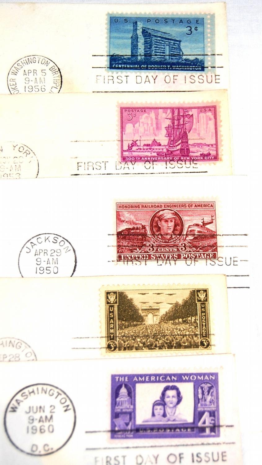 First Issue Sticker Vintage First Day Issue Stamp Covers, Collection of over 435 Covers Total