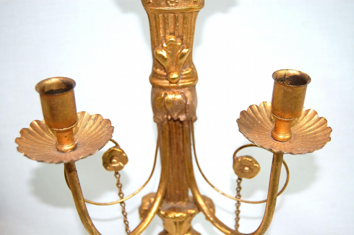 Exquisite Gold Leaf Wall Sconces, Candelabras