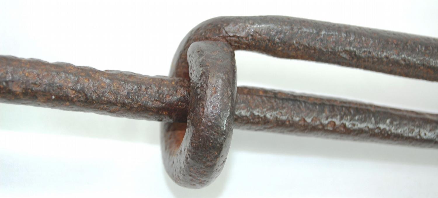 Revolutionary War Expandable Bar Shot Rare Antique Cannon Bar Shot