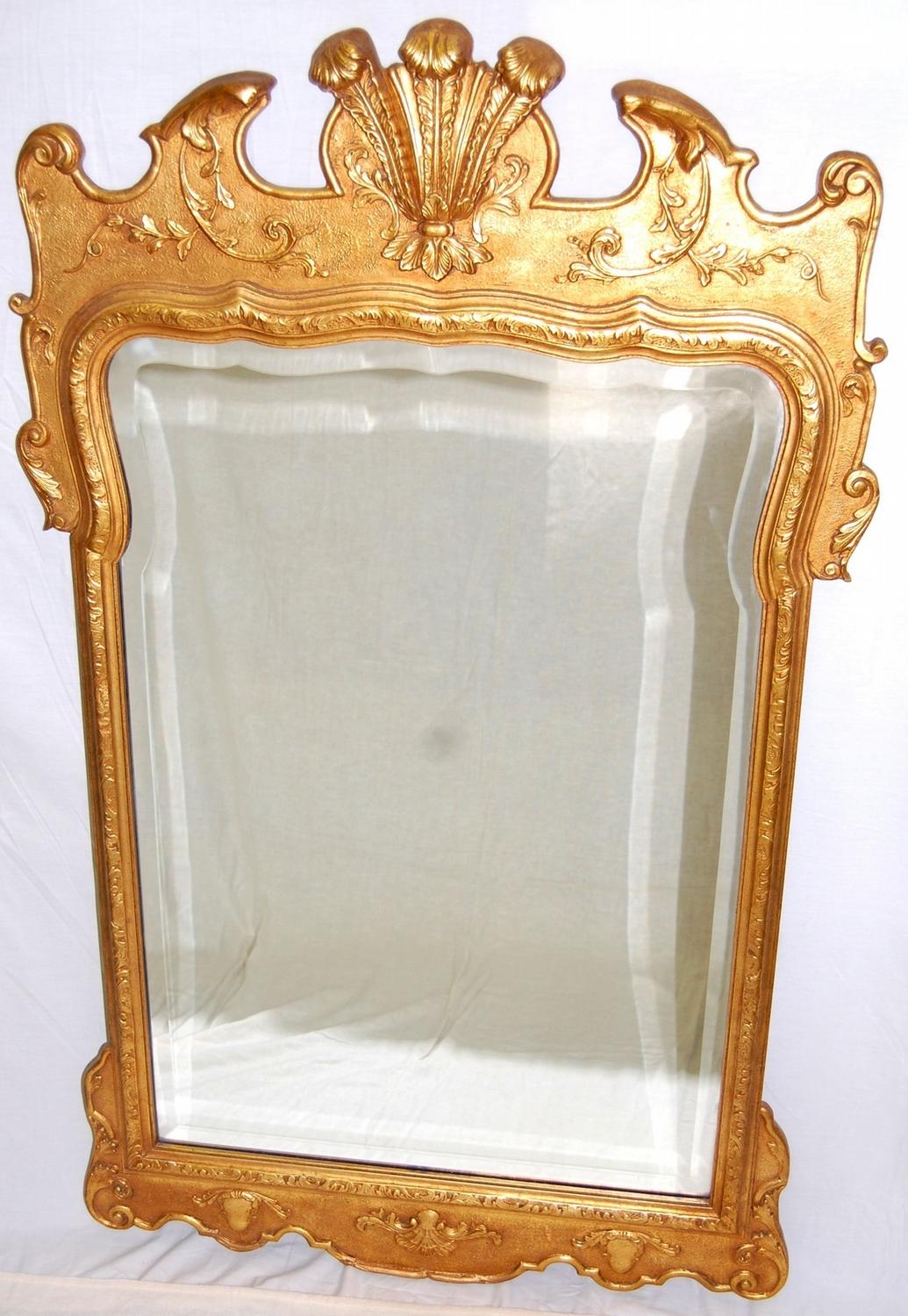 Antique "La Barge Style" Gold Leaf Beveled Mirror