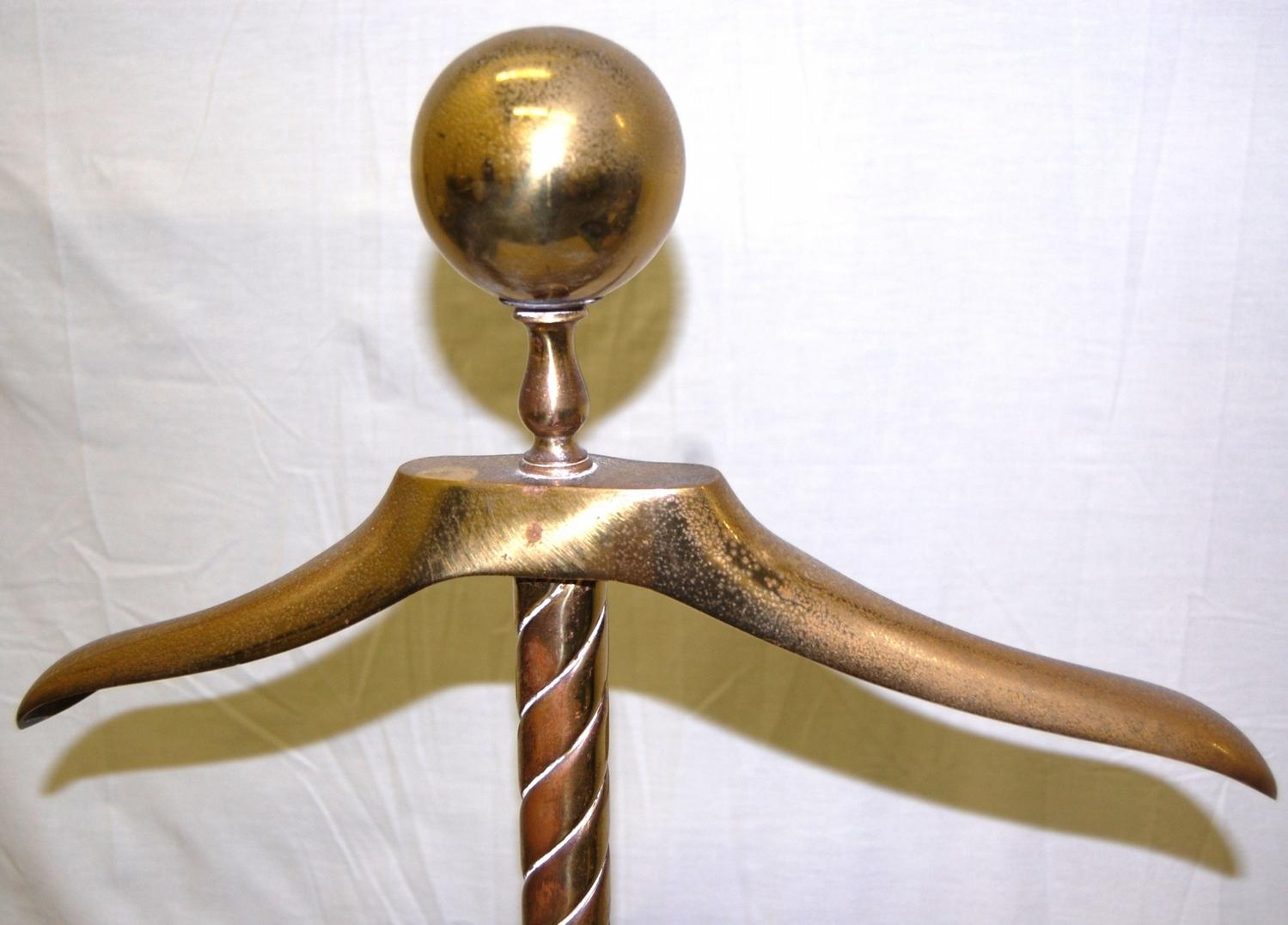 Brass Gentlemans Valet Caddy / Costumer