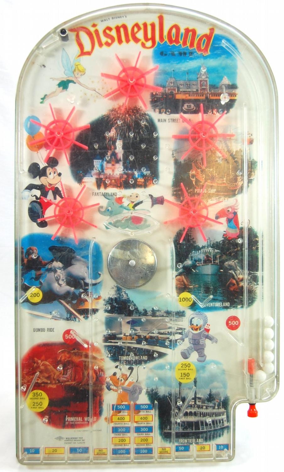 Vintage Walt Disney's Mickey Mouse Club Drum Set & Disneyland Pinball Game