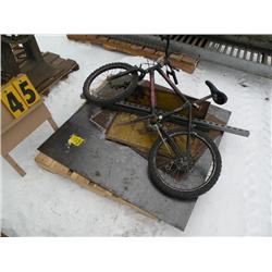 bike, 4ft square 1/4" plate of steel, misc