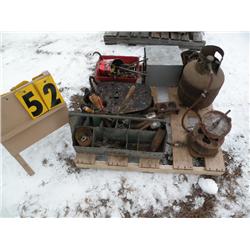 lead melting pot; misc tools