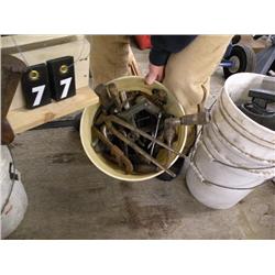 bucket of misc tools