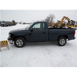 01 Chev Silverado Salvaged title VIN# 1GCEC14W01Z23266