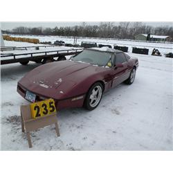 1986 Chev Corvette VIN# 1G1YY078XG5116299