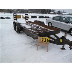 1995 Felling 6 1/2' X 16' Trailer (skid loader)   Vin-1F9FS1627S1072896
