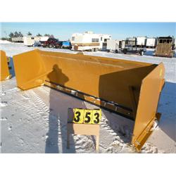 12' snow pusher for wheel loader