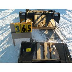 skid loader hitch plate