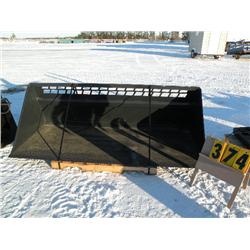 stout 8' snow bucket for skid loader