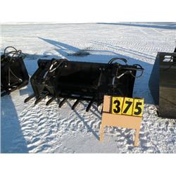 74" twin cylinder grapple fork