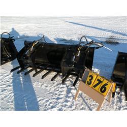 74" twin cylinder grapple fork