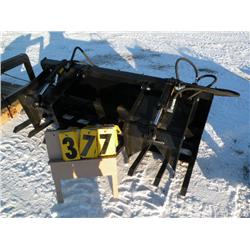 74" twin cylinder grapple fork