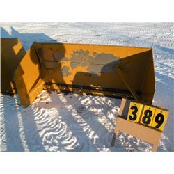72" snow pusher for skid loader