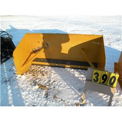 72" snow pusher for skid loader