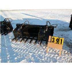 74" twin cylinder grapple fork