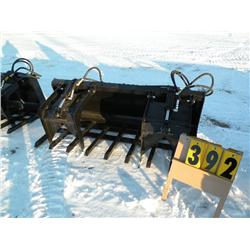 74" twin cylinder grapple fork
