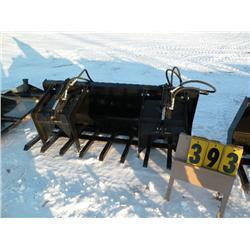 74" twin cylinder grapple fork