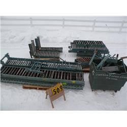 approx 90' of 16" wide enrol conveyor w/2 corner pieces