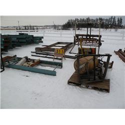 2 rows of assorted scrap iron