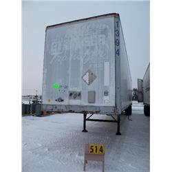 1986 48' Stoughton Van Trailer VIN# unable to verify  BOS only