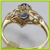 Image 3 : Genuine  0.97 ctw  Iolite Ring  14KT Yellow Gold  Ring Size  7