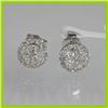 Image 1 : Genuine  0.58 ctw Diamond Earring 18KT White Gold 