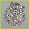 Image 2 : Genuine  0.58 ctw Diamond Earring 18KT White Gold 