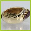 Image 3 : Genuine  1.91 ctw Ruby & Diamond Ring 14KT Yellow Gold Ring Size 6.5