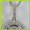Image 2 : Genuine  0.72 ctw Diamond Necklace 18KT White Gold 