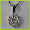 Image 1 : Genuine 0.650 ctw Round  Diamond Pendant 18kt Gold-White
