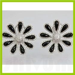 Genuine 1.640 ctw Diamond Earring 18kt Gold-White