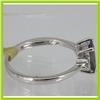 Image 2 : Genuine  0.81 ctw  Iolite Ring  14KT White Gold  Ring Size  7