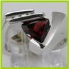 Image 1 : Genuine 1.99 ctw Garnet & Diamond Ring 14KT White Gold 