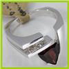 Image 2 : Genuine 1.99 ctw Garnet & Diamond Ring 14KT Yellow Gold 