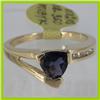 Image 1 : Genuine  0.94 ctw  Iolite Ring  14KT Yellow Gold  Ring Size  7.5