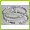 Image 3 : Genuine 7.0 ctw Inside-Outside Hoop Huggie & Diamond Earring 18kt Gold-White 