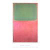 Image 1 : Rothko Green, Red, on Orange Poster