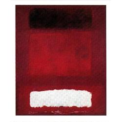 Rothko Red, White And Brown Poster