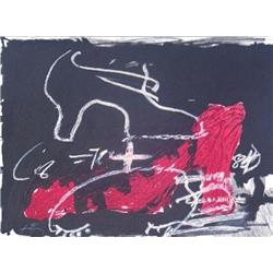Tapies Derriere le Miroir Lithograph