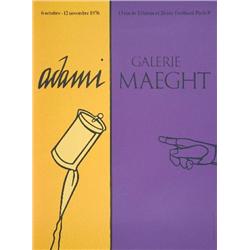 1976 Adami La Main Lithograph