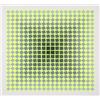 Image 1 : Signed Vasarely Yellow and Black diamonds Serigraph