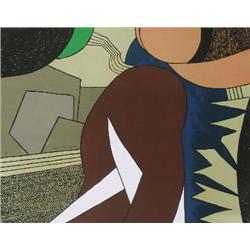 Signed Artigas Abstract Shapes Lithograph