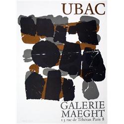 1966 Ubac Affiche #98 pour Maeght Lithograph