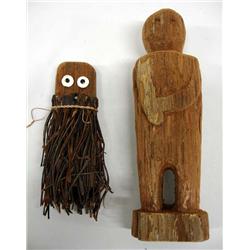 2 Wooden Dolls Yosemite by J Parker & Tarahumara
