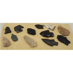 12 Original El Paso Texas Arrowheads