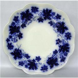 Antique Swedish Flow Blue Shallow Bowl