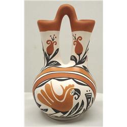 Acoma Parrot Wedding Vase by K Joe